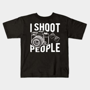 Photographer - I shoot people Kids T-Shirt